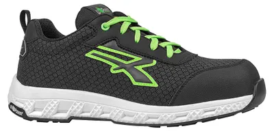 Obrázok produktu pre U-Power Mitch ESD, Unisex, Dospelý, Bezpečnostné tenisky, Čierna, Zelená, Biela, Sťahovacie zapínanie, Etylénvinylacetát (EVA), Guma