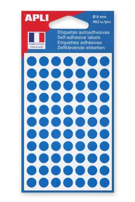 Produktbild von APLI Markierungspunkte Durchmesser: 8 mm rund blau 462 Stück