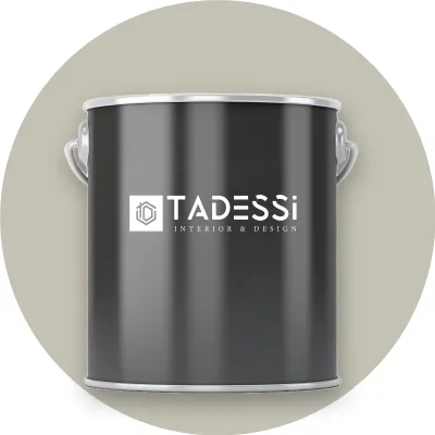 Produktbild von TADESSI Wandfarbe Grau - Khaki - abwaschbare Innenfarbe matt - Dispersionsfarbe - Geruchsarm und Lösemittelfrei - 1 Liter Gebinde