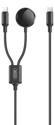 Zdjęcie produktu dla Ładowarka indukcyjna XO CX030 do Apple Watch czarna 5W USB-C