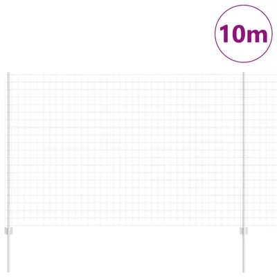 Zdjęcie produktu dla vidaXL Spawane ogrodzenie z drutu 10 x 1,5 m (szer. x wys.) Stal ocynkowana ogniowo