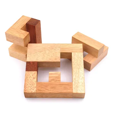 Produktbild von Double Ut- interessantes, schwieriges Interlockingpuzzle aus Holz
