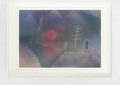 Produktbild von Paul Klee Gerahmtes Bild Mit Edlem Passepartout | Wand-Bilder | Im Bilderrahmen - Blick Einer Landschaft, 1926 (30 x 40 cm)