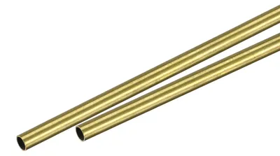 Messing Rundrohr 3 mm, 0,25 mm Wand, 300 mm Länge, 2 Stück