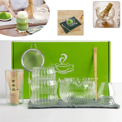 Produktbild von Matcha Whisk Set, 7pcs Bambus Whisk, Teezeremonie -Kit für Matcha -Herstellung