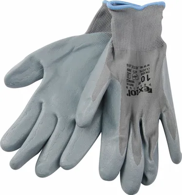 Obrázok produktu pre Nylonové rukavice, polomáčacie, nitrilové, veľkosť L/10" EXTOL-PREMIUM