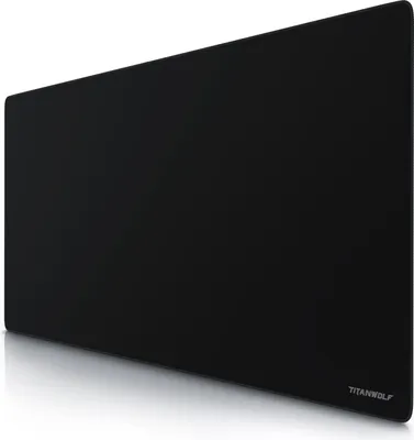 Produktbild von Titanwolf Gaming Mauspad, XXXL Speed Mousepad 1200 x 600 mm, Geschwindigkeit & Präzision, Schriftzug Alpha