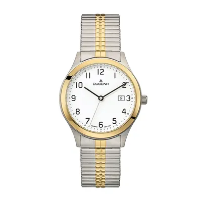 A product shot of a watch on a white background.