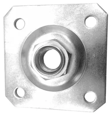 Obrázek produktu pro LogistSystem Nastavitelný závěs na vrata, pozinkovaný, M20 – deska 100 × 100 mm, 1 ks 60.019.p