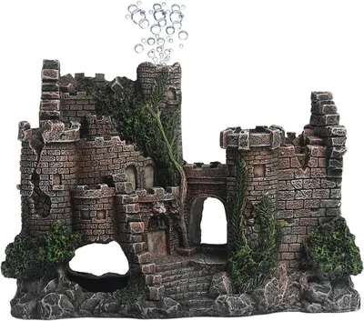 Produktbild von Aquarium Ornamente Harz Schloss Dekorationen - Aquarium Zubehör, umweltfreundliche Aquarium Ornament