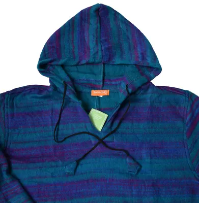 Imagen del producto de Sudadera con capucha y cremallera, modelo "Sherpa", de lana, para mujer, color azul, talla S/M