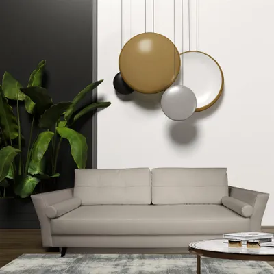 Produktbild von Sofa Designersofa SYLVIE 3-Sitzer mit Schlaffunktion in div. Farbvarianten