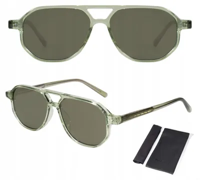 Produktbild von Theblogshop KIOTO Sonnenbrille Pilotenbrille Grün TR90 UV400