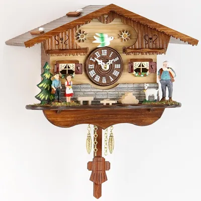 Produktbild von Kuckulino Schwarzwalduhr mit Quarzuhrwerk und Kuckucksruf