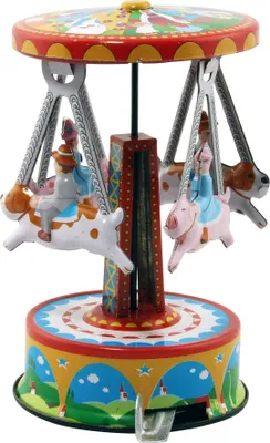 Produktbild von Blechspielzeug - Karussell - Schweine und Hunde