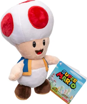 Obrázek produktu pro Nintendo Super Mario Toad 20cm plyšová hračka pro děti
