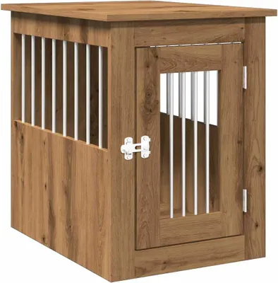 Produktbild von Hundekäfig im Möbelstil Artisan-Eiche 45x62x59 cm Holzwerkstoff
