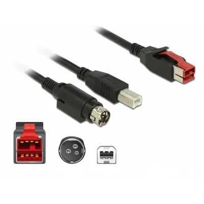 Produktbild von DeLOCK 85490, 4 m, USB B, USB 2.0, 0,48 Gbit/s, Schwarz