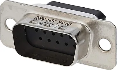 Produktbild von HARTING D-Sub Stifteinsatz (M) High Density (HD) passend für D-Sub Gehäuse Baugröße 9 und D-Sub Modul 15-polig