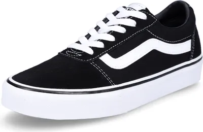 Produktbild von Vans VA3IUNIJU 38, Weiblich, Erwachsener, Modische Sneakers, Schwarz, Weiß, Einfarbig, Schnürverschluss