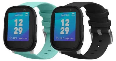 Produktbild von kwmobile Armband S kompatibel mit Xplora X6 Play - 2x Fitnesstracker Sportarmband aus TPU und Silikon
