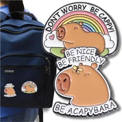 Produktbild von Metallnadel-Capybara-Dekoration für Schuhe, Kleidung, 2er-Set