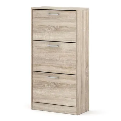 Produktbild von Schuhschrank ADA 3D 60 cm Sonoma Eiche | Klappschrank für den Flur