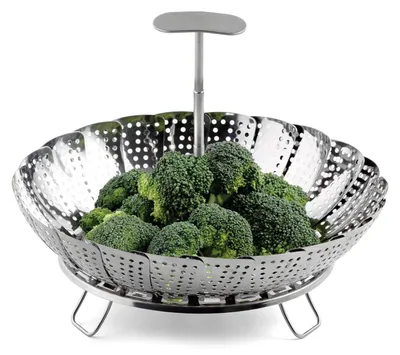 Gemüseschneider 13-23 cm, Teleskopgriff, Edelstahl, silber