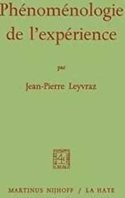 Obrázek produktu pro Phénoménologie de L'expérience
