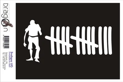 Produktbild von Aufkleber / Autoaufkleber - JDM / Die cut / Auto / OEM - Zombie - 210x100mm schwarz - Heckscheibe / Heckscheibenaufkleber