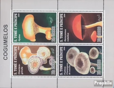 Produktbild von Briefmarken Sao Tome e Principe 2009 Mi 4021-4024 Kleinbogen (kompl. Ausgabe) postfrisch Pilze von Sao Tome & Principe