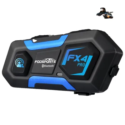 Obrázek produktu pro Interkom pro motocyklové helmy, připojení Bluetooth, vodotěsný a FM rádio