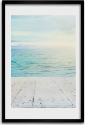 Produktbild von Bild - Bilderrahmen - 40 cm x 60 cm - MDF - Rahmen - Wandkunst - Tropischer Strand