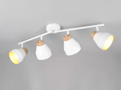 Produktbild von Skandinavischer LED Deckenstrahler Deckenlampe Designklassiker Weiß Gold B: 71cm