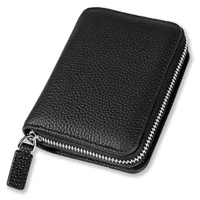 Image de Portefeuille en cuir véritable pour femmes, avec protection RFID