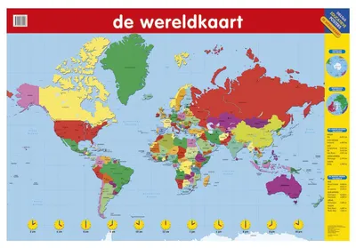 Produktbild von Deltas Bildungsplakat - Die Weltkarte
