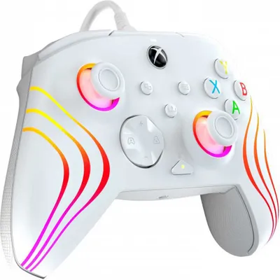 Immagine prodotto di Xbox Series XS Xbox One White Controller cablato con luce ausiliaria PDP