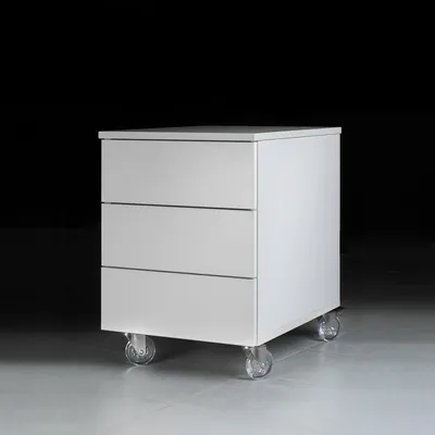 Obrázok produktu pre Sada 4 koliesok z ocele a plastu, priehľadná, priemer 50 mm