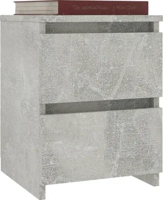 Produktbild von Nachttisch Betongrau 30×30×40 cm Holzwerkstoff , Nachttische & -schränke Design 2024