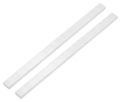 Aluminium Flachstab, 2 Stk., 4x20x305 mm, 6063, silber