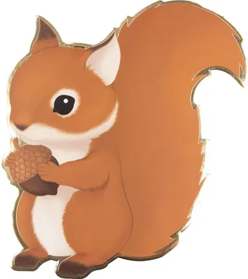 Immagine prodotto di 8 biglietti d'invito Animali della foresta Scoiattoli 14 x 13 cm -