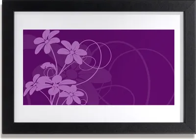 Produktbild von Bild 30x20 MDF-Rahmen Wandkunst Abstrakte Blumen-Kunst