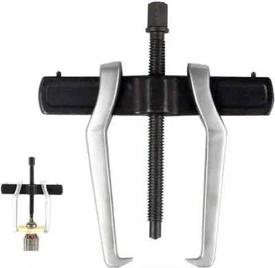 Productafbeelding van Lagertrekker - Tandwieltrekker - Onderhoud Voertuigen - Dubbele Bekken - 10 cm - Zwart