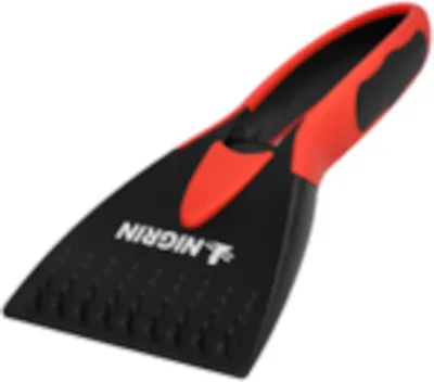 Produktbild von Nigrin Eisschaber sw/rt mit ergonischem Softgriff 21 Stk