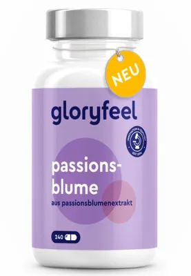 Obrázok produktu pre Výživový doplnok Extrakt z mučenky Gloryfeel Passions-Blume, 240 kapsúl
