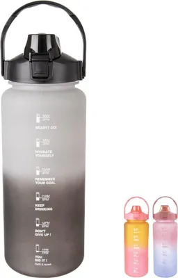 Obrázek produktu pro Láhev na vodu s motivační odměrkou 2L Sportovní bidon s rukojetí