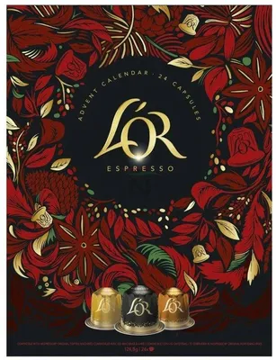 Zdjęcie produktu dla L'Or Kawa - Kapsułki do espresso - Kalendarz adwentowy - 24 kapsułki