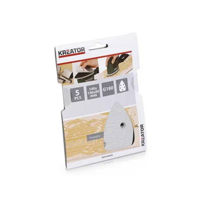 Produktbild von 5 Schleifblätter 140x140x80 mm K180 KRT220058