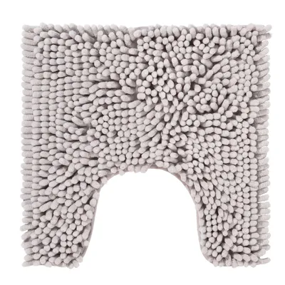 Produktbild von PANA® Chenille Badematten Serie aus Mikrofaser - versch. Varianten, Größe:45 x 45 cm mit WC Ausschnitt, Farben:Beige