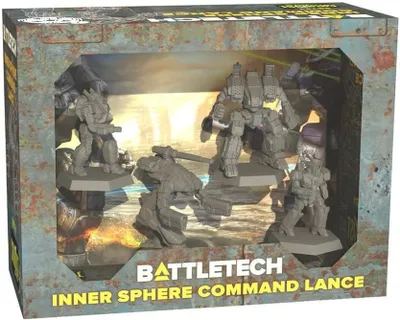 Produktbild von BattleTech Inner Sphere Command Lance – Erweiterung mit 4 Mechs und Alpha Strike-Karten